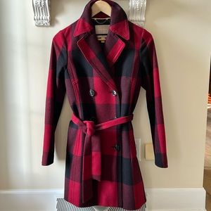 Gorgeous red coat from Banana Republic .